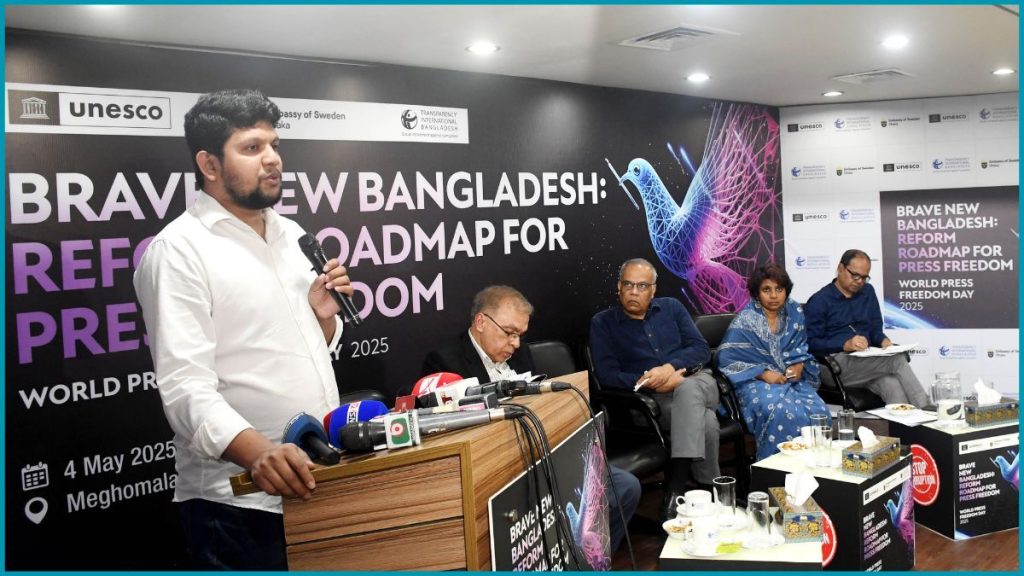 সংবাদমাধ্যম যত বেশি প্রশ্ন করবে রাষ্ট্রের দায়িত্বশীলরা তত সচেতন হবে : মাহফুজ আলম 1 mahfuz-north-tribune