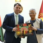 ক্তরাষ্ট্রের সহকারী বাণিজ্য প্রতিনিধি ব্রেন্ডান লিঞ্চের সঙ্গে প্রধান উপদেষ্টা অধ্যাপক মুহাম্মদ ইউনূস